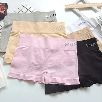 4 pezzi di sicurezza femminile mutandine pantaloni per le donne senza soluzione di continuità modellatura del corpo casual corto boxer da donna boyshorts biancheria intima di cotone 1