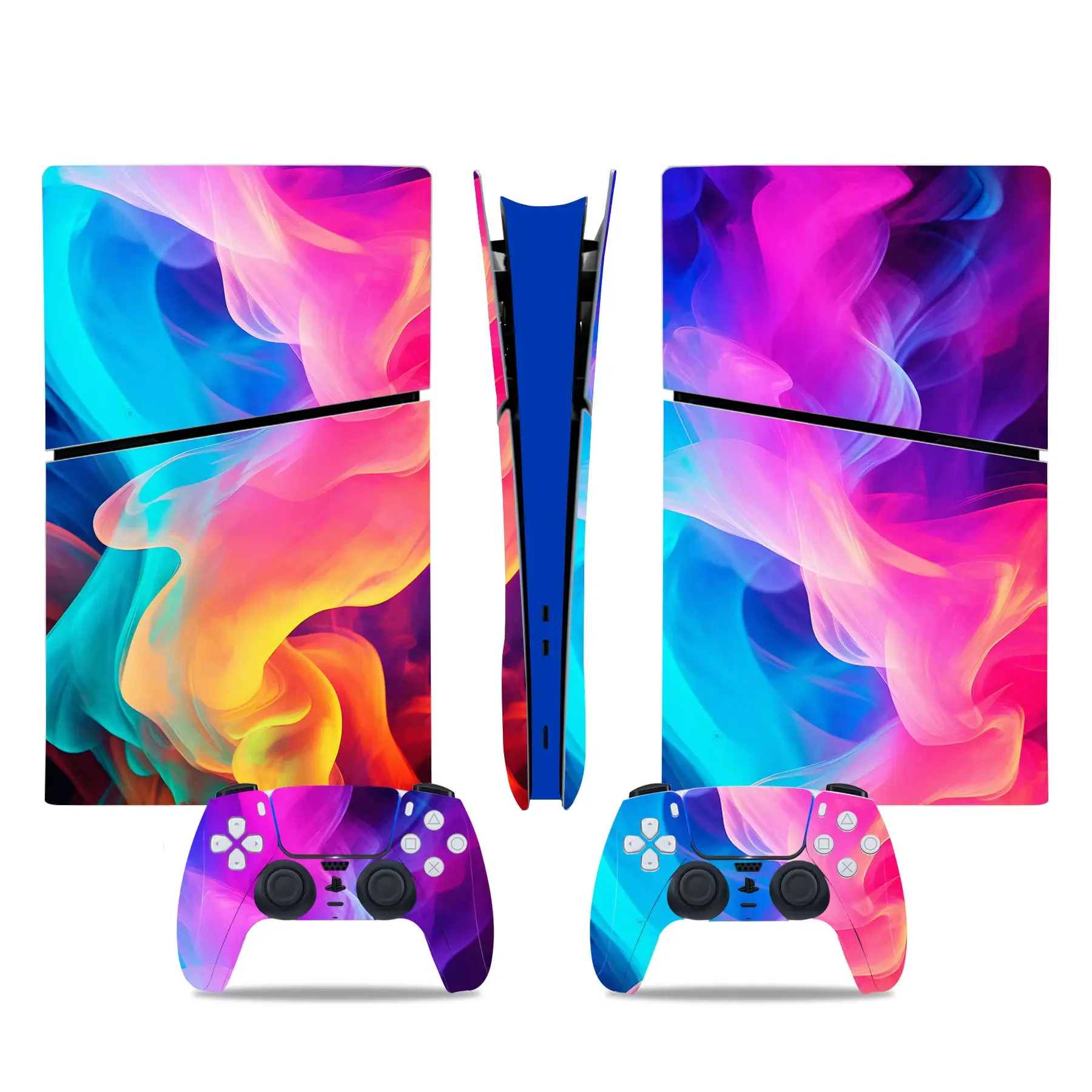 Per Ps5 Slim Digital Skin Sticker Decalcomania Cover Per Console E 2 Controller Nuovo Ps5 Slim Digital Skin Vinyl