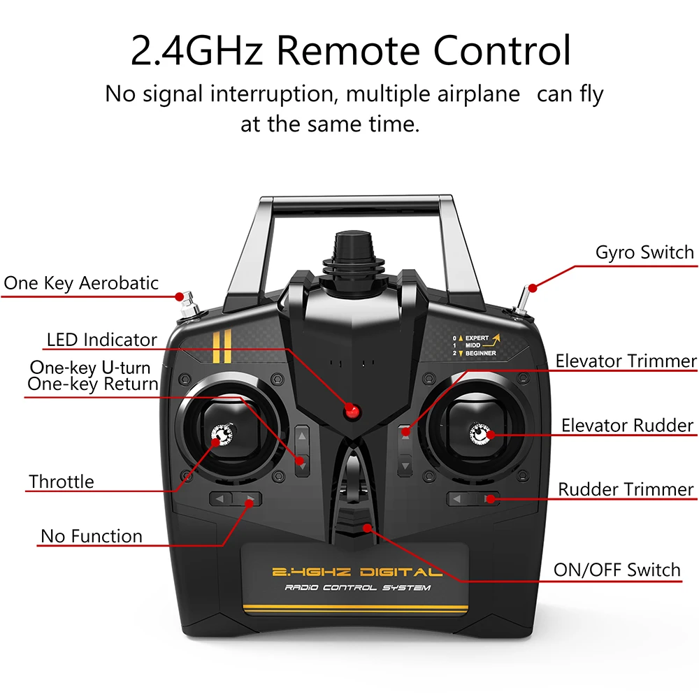 Mini T-28 Trojan 761-9 EPP 400mm Wingspan 2.4G 6-Axis Gyro RC Airplane Trainer Fixed Wing RTF Mode 2 One Key Return 5