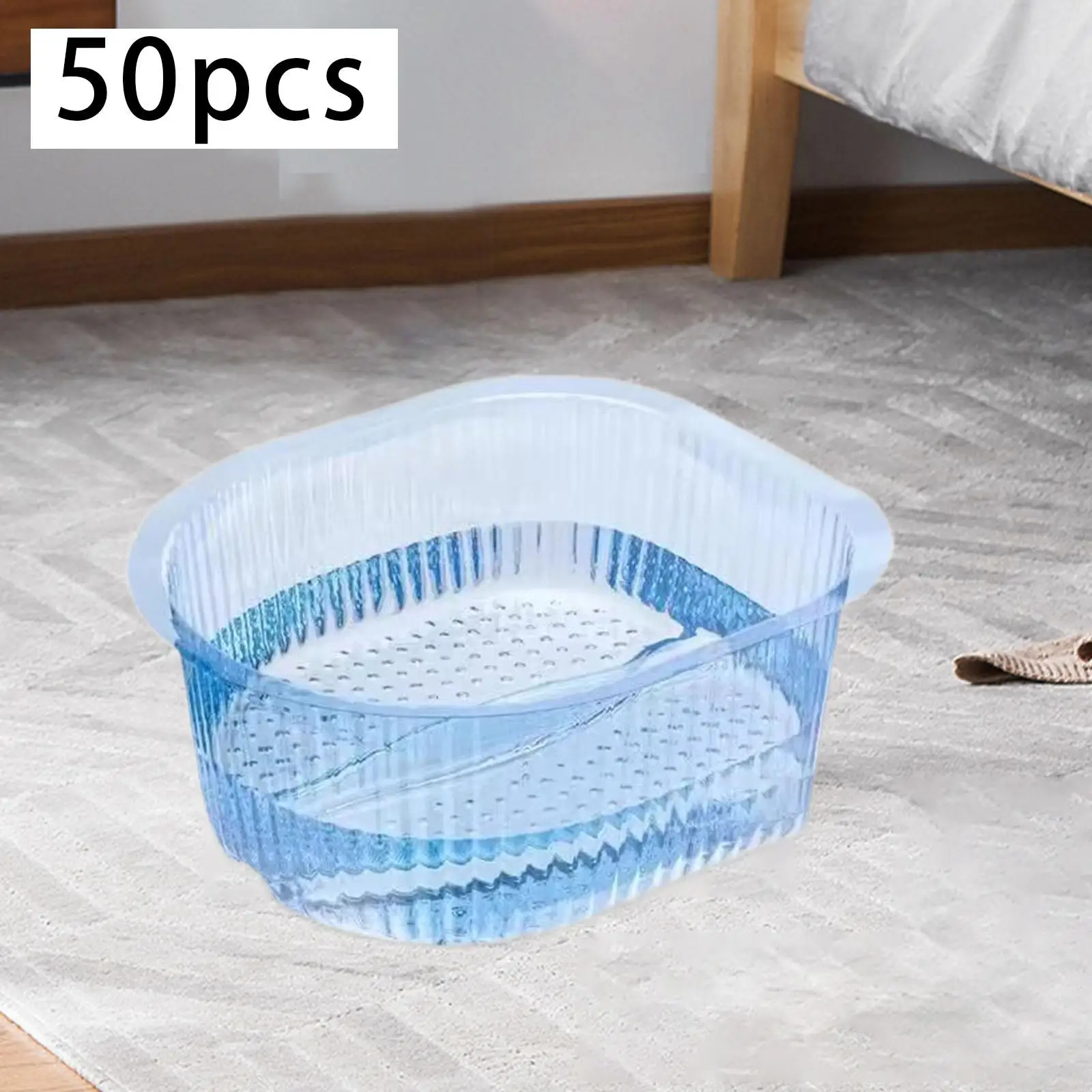 50Pcs Pedicure Liners Portable Pedicure Tub Liners Bowl Disposable for Home Soaking Feet Foot Soak SPA