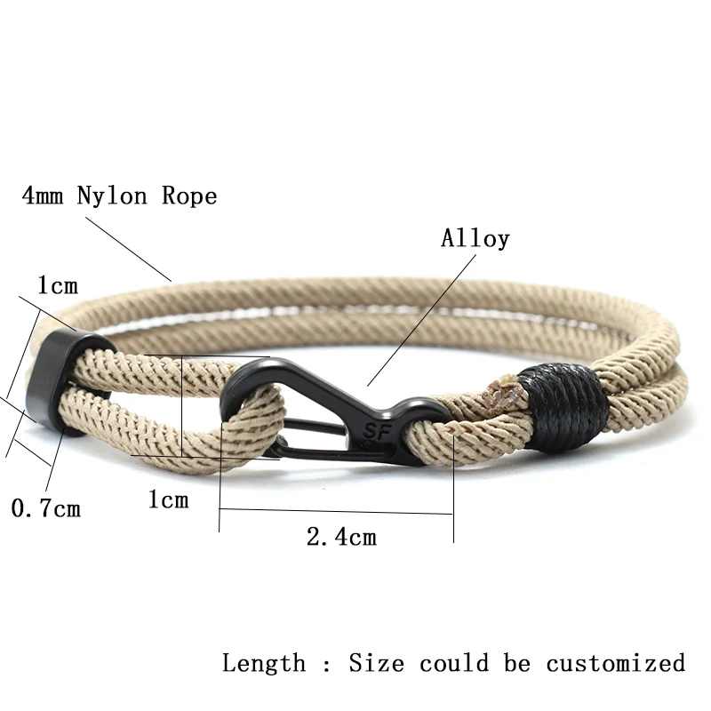 Handmade Macrame Rope Men Bracelet