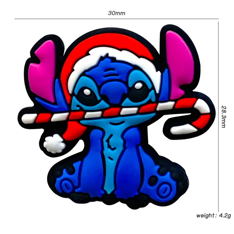 10pcs Mini Silicone Stitch Beads Cartoon Teether DIY Baby Pacifier Teething Making Necklace Sensory Toy Food Grade Beads