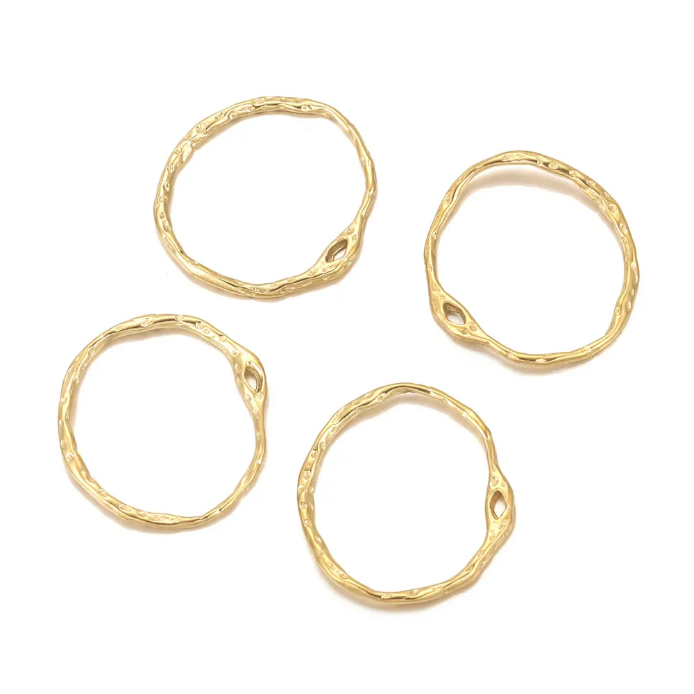 4 Stück 316L Edelstahl Charms für Ohrringe Rahmen Lünette Anhänger Basis Anschlüsse für DIY Schmuckherstellung Zubehör Komponenten – Detail 4