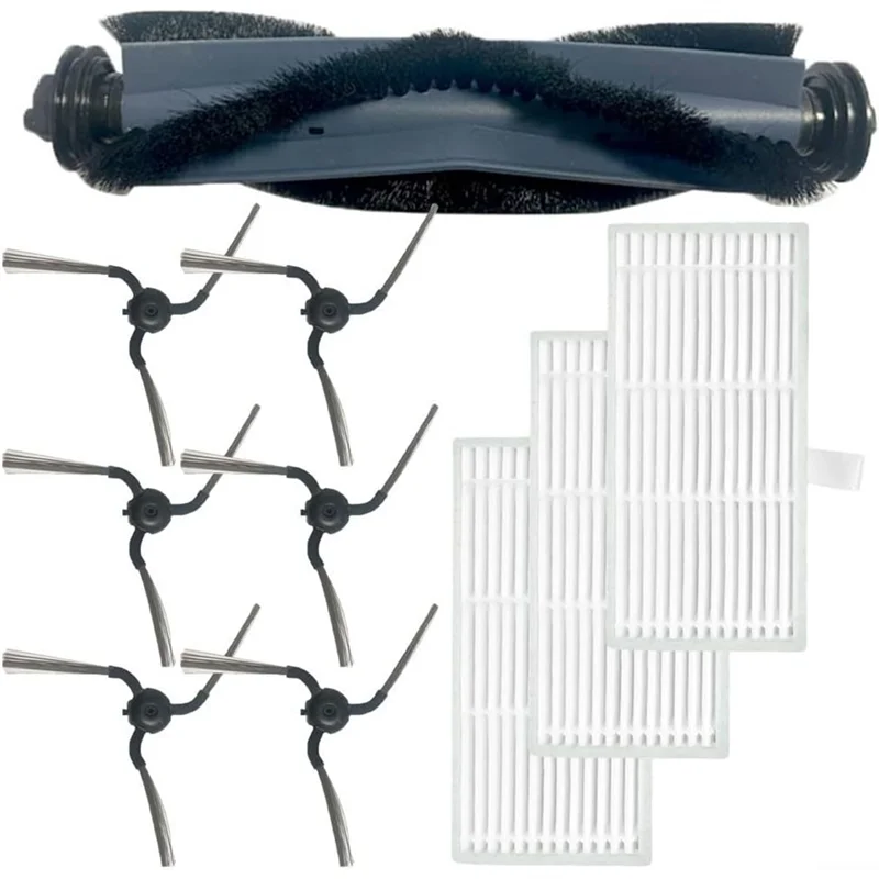 B64B-Replacement Parts Kit For Eufy C10 Vacuum Cleaner–Main Brush Side Brush Hepa Filter