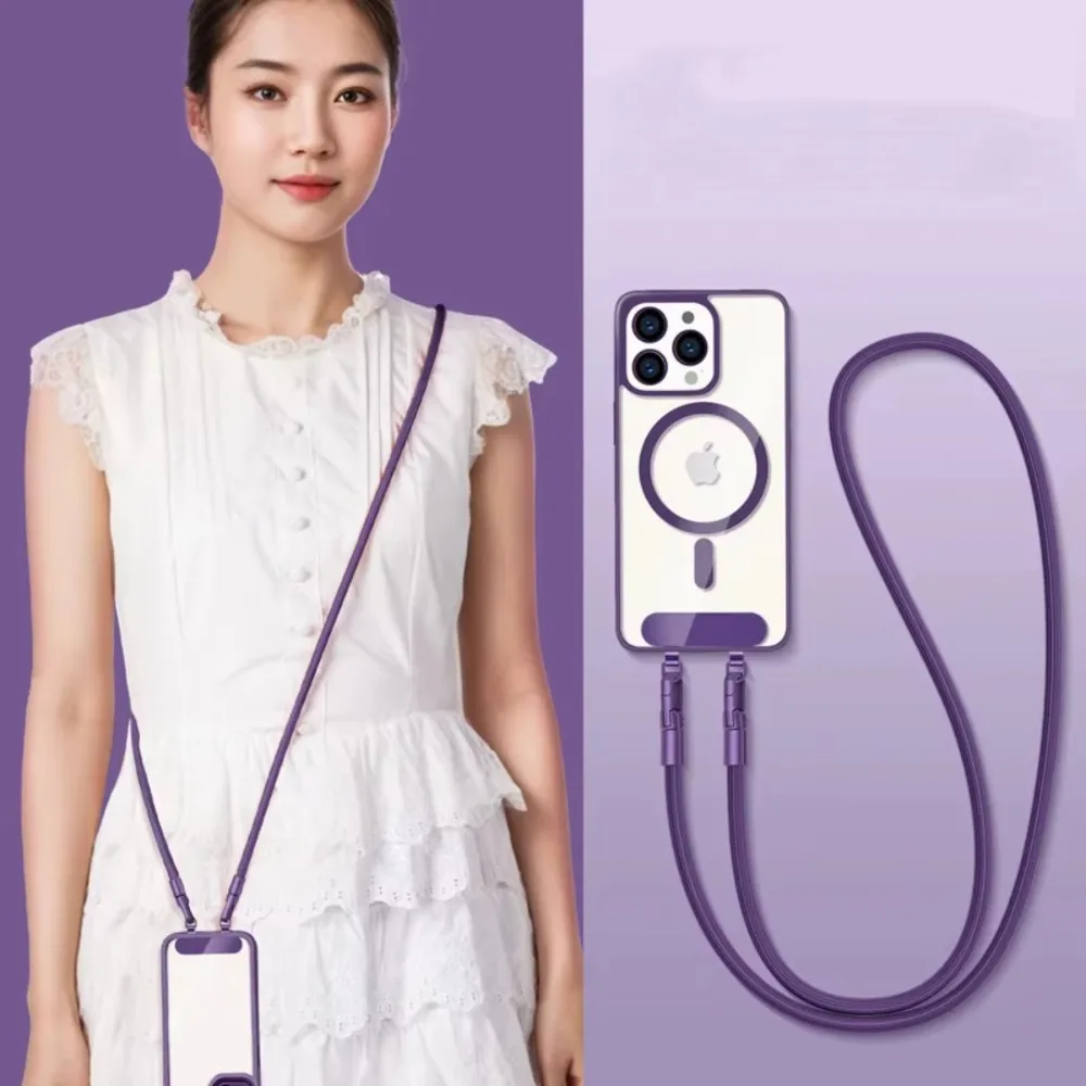 Versatile Adjustable Crossbody and Neck Lanyard with Tether Tab