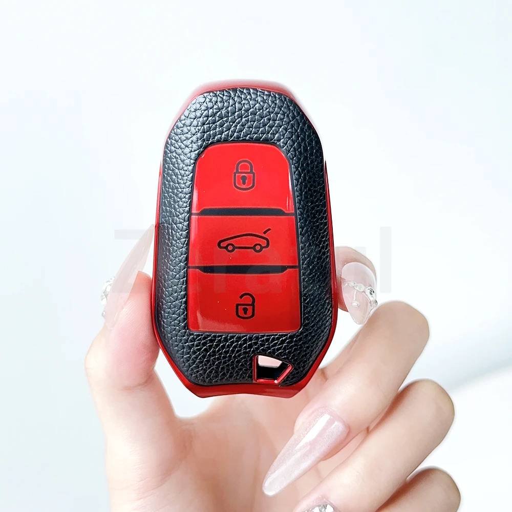 Ontto Cover Chiave Auto TPU Verde Per Peugeot 508 2008 3008, Citroen Picasso DS, Opel Mokka Insignia