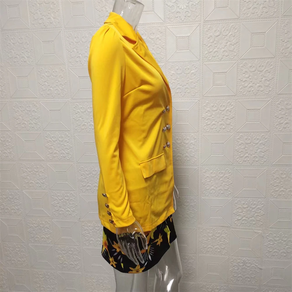 Jupe,Veste simple et Mini jupe pour femmes, Blazer à manches longues