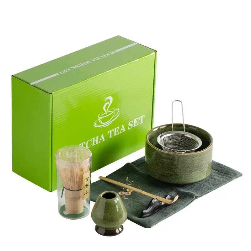 4/7PCS Ceramic Set Safe Bamboo Teaspoon Tea Indoor Shop Tea-making Tools Accessories Birthday Gifts