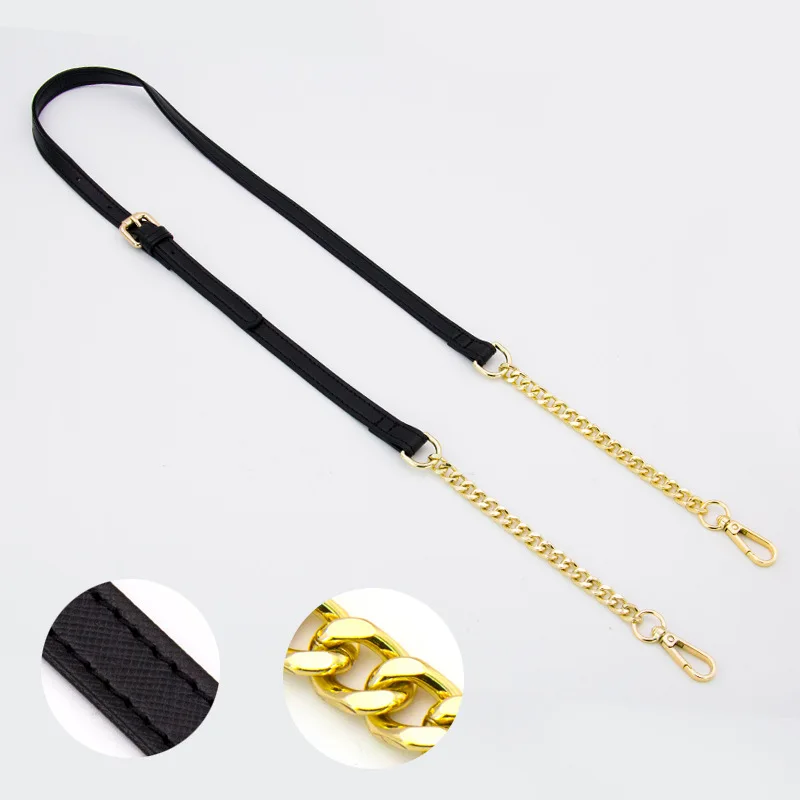 122cm 1.5CM Wide Shoulder Bag Strap Chain Strap Crossbody Bag Handles Adjustable Replacement Strap for Bags Belts Correa Bolso