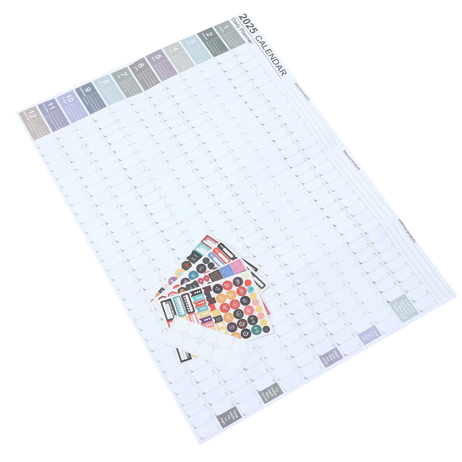 

Office Decor Desktop Calendar 2025 Wall Hanging Paper Planner Multipurpose Decorate Annual Schedule Decorative