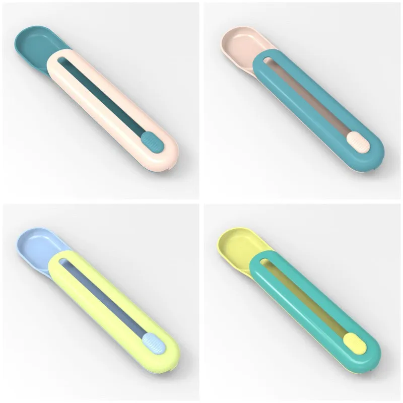 Кормушка для кошек пластиковая ложка в полоску кормления питомцев и щенков | Дом