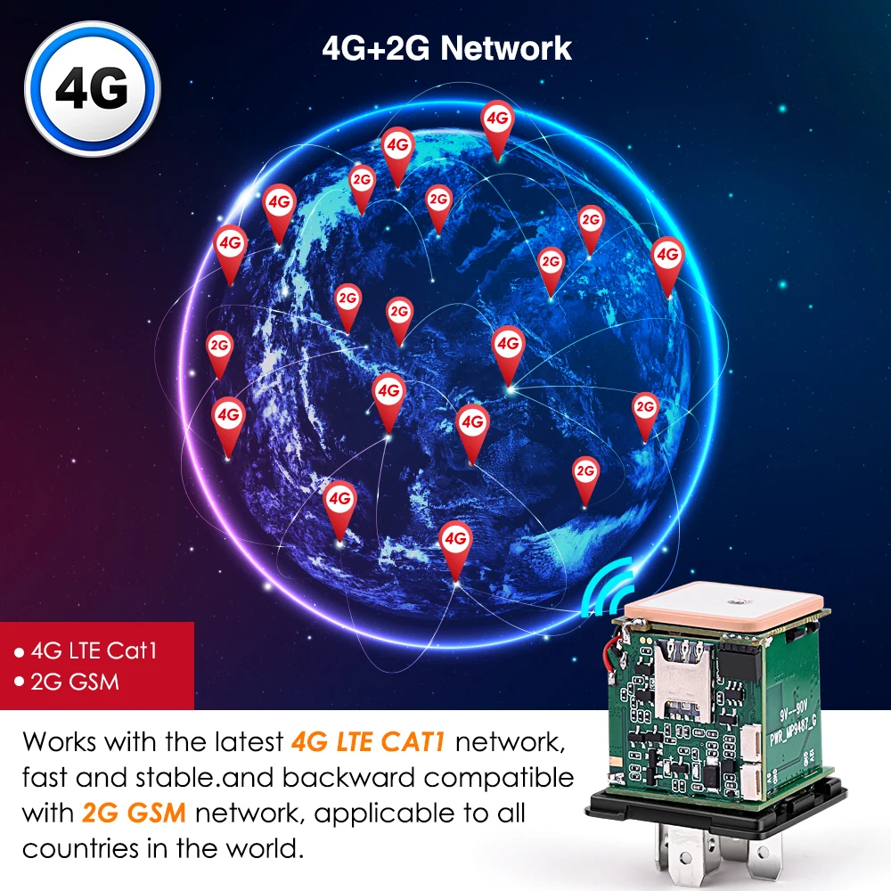 4G GPS Tracker Car Tracking Device MV730G Relay GPS Motorcycle Cut Off Fuel 9-95V Engine On Anti-theft Alarms Free APP MiCODUS gps tracker,car tracker