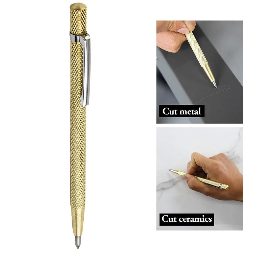 

4pcs Diamond Metal Marker Engraving Pen Carbide Scriber Metal Tile Cutting Pen For Glass Ceramic Metal Wood Engraving Hand Tools