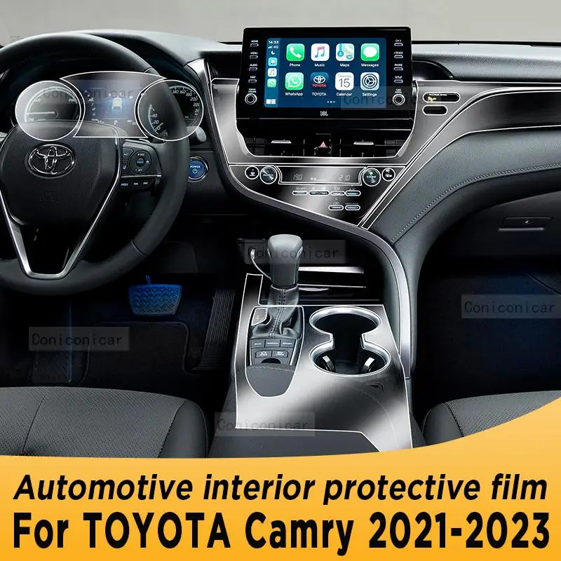 

For TOYOTA Camry 2021-2023 XSE Gearbox Panel Navigation Screen Automotive Interior TPU Protective Film Anti-Scratch Accessories