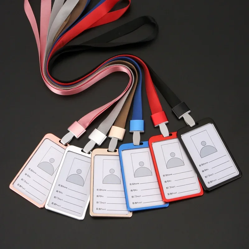 

ID Card Holder Hospital Nurse Badge Holder Card Cover Retractable Pull Badge Reel Plastic Lanyard Name Tag Key Ring Card Clips