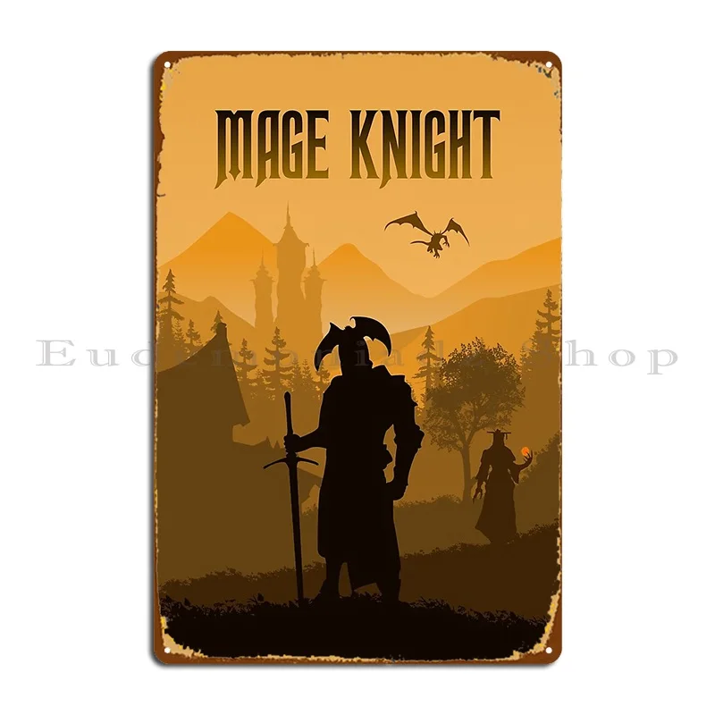 Mage Knight Giochi Da Tavolo Minimalista Poster Da Viaggio Stile Gioco Da Tavolo Arte Segni In Metallo Garage Club Decorazione Stampata Tin Sign Poste