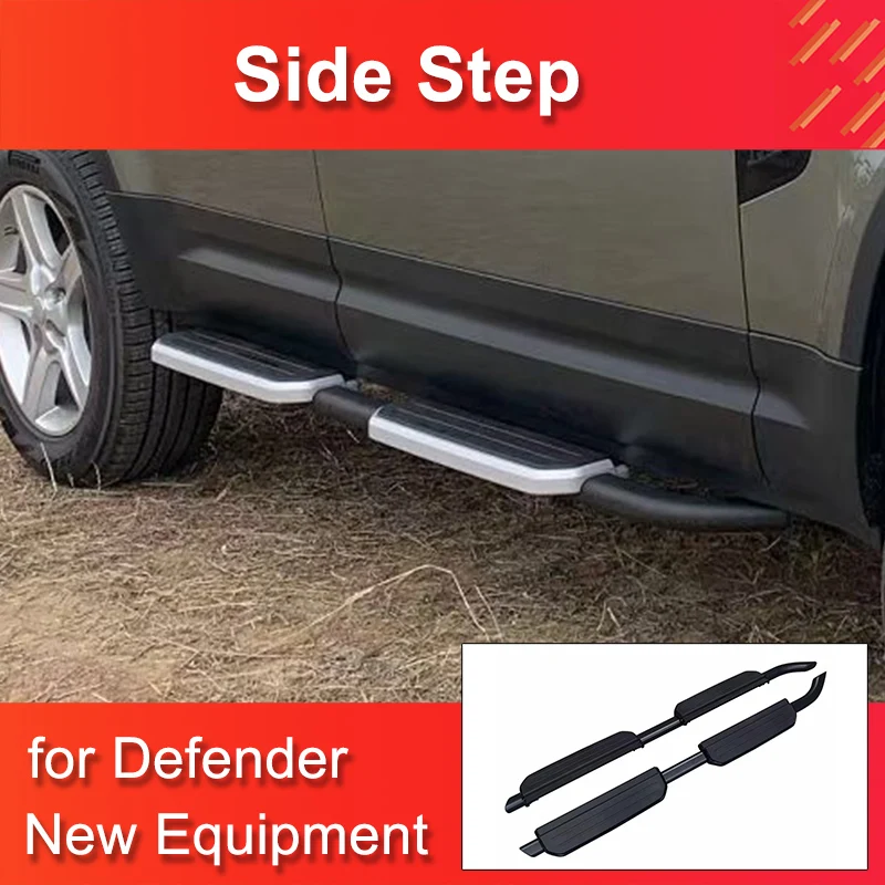 

High Quality Side Step for Land Rover Defender 110 2020-2023 Car Side Steps Aluminum Alloy Material