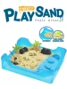Moldable Play Sand Kit, Colorful Beach Sand, Magic Sand Art Kit with Sandbox Storage 300-500g for Choice Sensory Toys for Kids 6