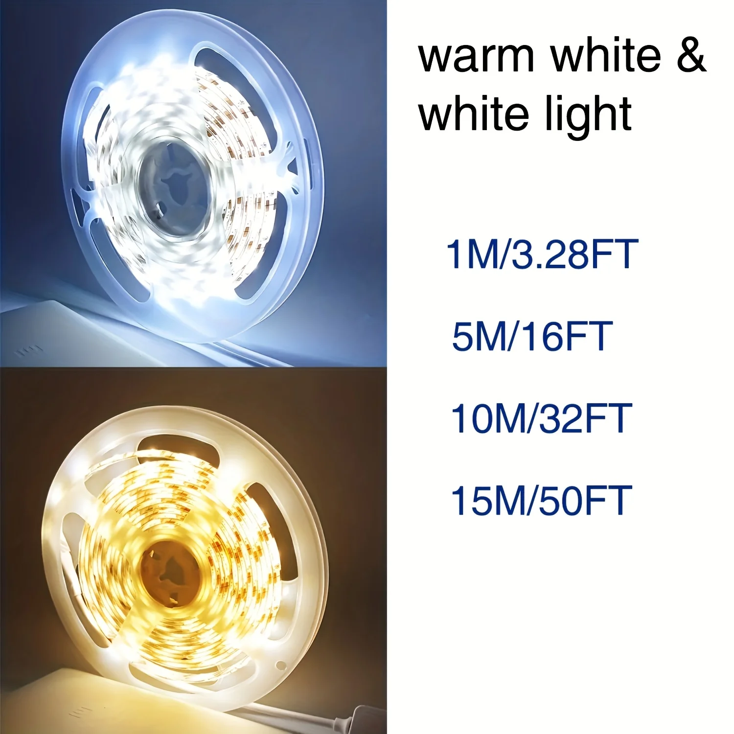 รูปสินค้า แถบไฟ LED สีขาว 5V ขนาด 1-10 เมตร ติดตั้งง่าย