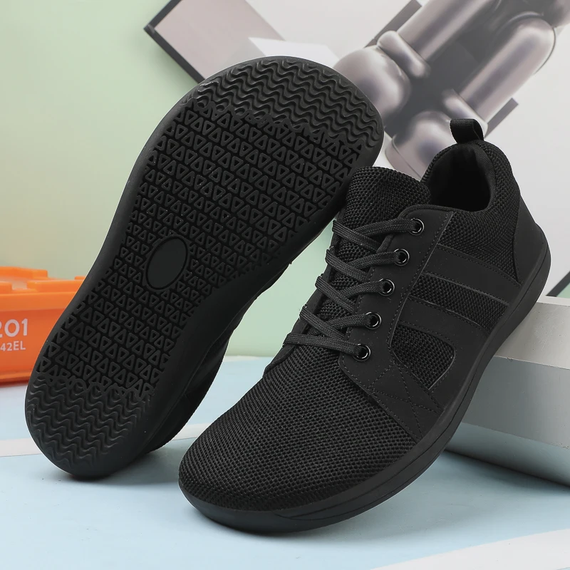 Men's Barefoot Shoes Wide Toe Box Ultimate Minimalist Design Zero Drop Sole + Heel Stability