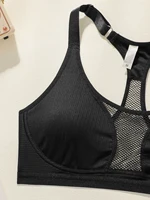 Mesh Fabric Vest-Style Bra Wireless Seamless Underwear for Women Comfortable Breathable Sports Bra Fitness Gym Workout TopYS3565 - Image 3
