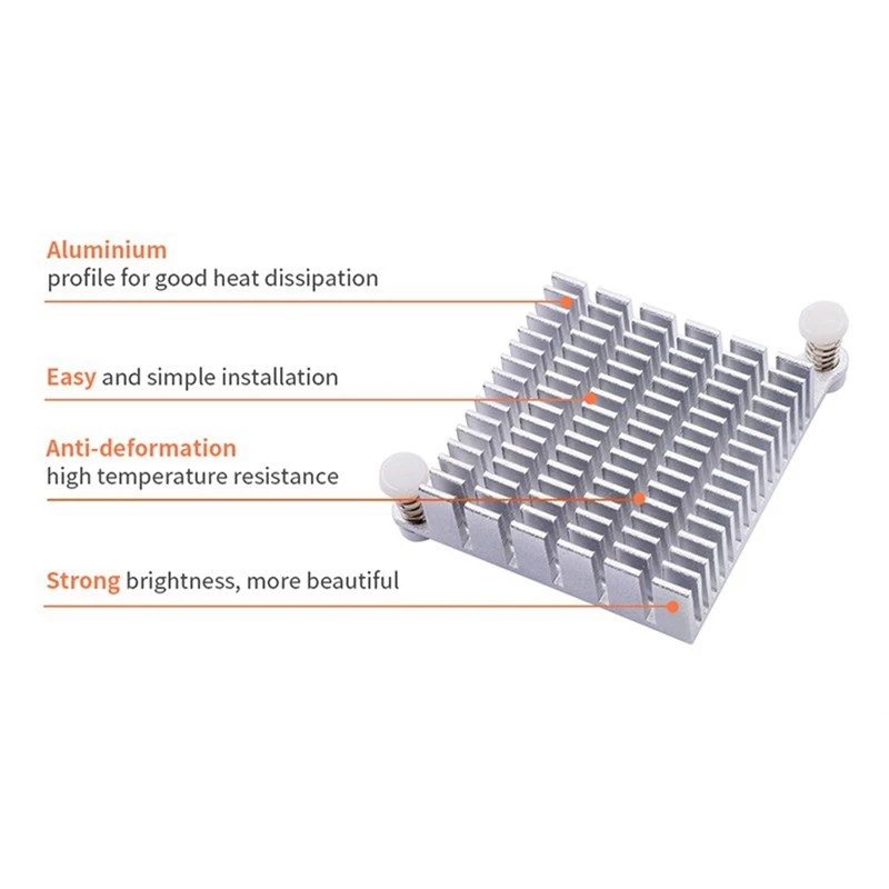 For Orange Pi 5 Plus Aluminum Heat Sink Motherboard Adapted To Aluminium Cooling Fan Radiator Heatsink For OPI 5 Plus