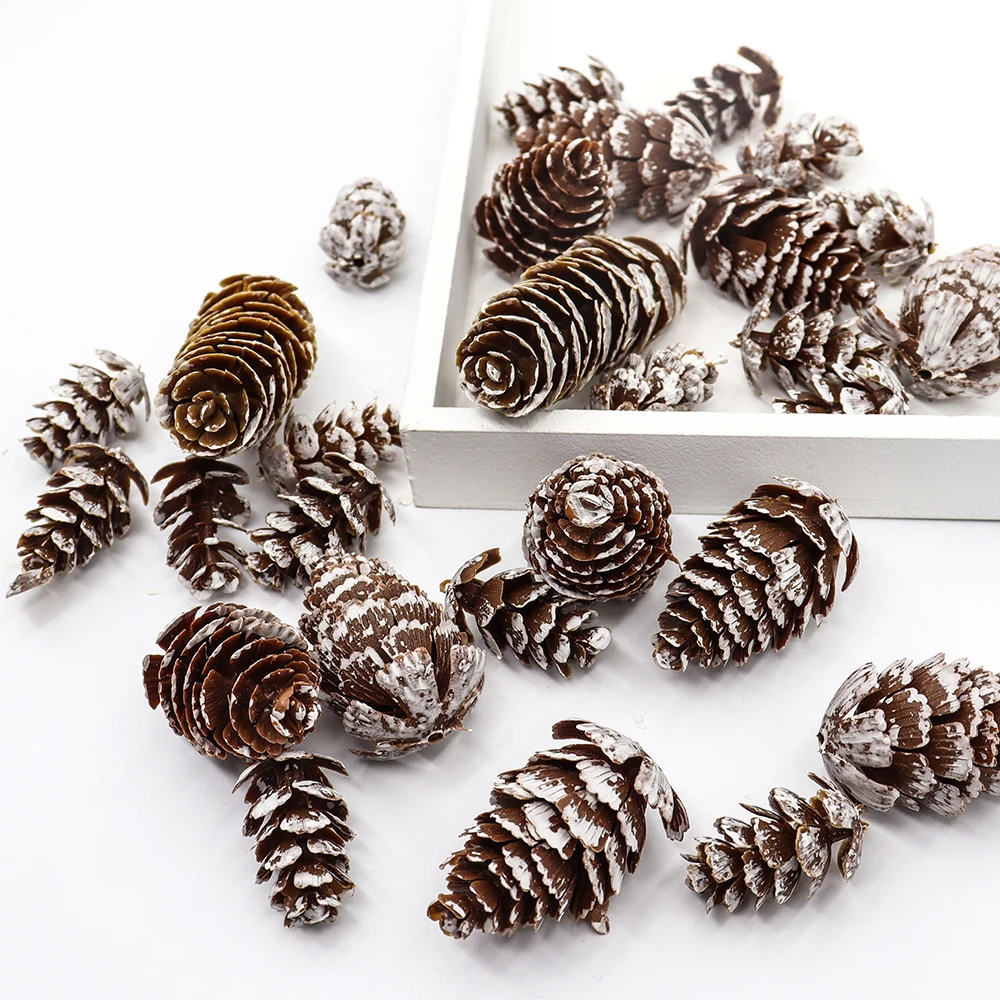 Natural Mini Pine Nuts Artificial Fake Pine Cone Decorative DIY Christmas  Tree Pinecone Decoration for Festival - AliExpress