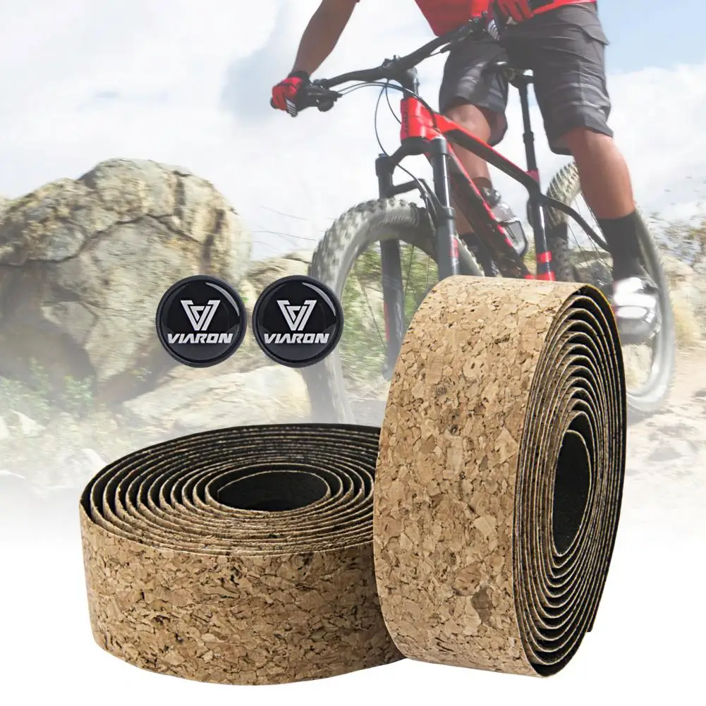 1SetBikeHandlebarTapeSawdustTextureHandlebarStrapNonSlipBar