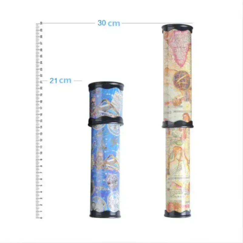 Rotating Kaleidoscope Magical and Versatile Interior View with Paper Children's Kindergarten Toys (Random color)