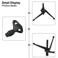 Microphone Stands Desktop Tripods Mini Portable Table Stand Adjustable Mic Stand Mic Clip Holder Bracket Lightweight Brackets 3