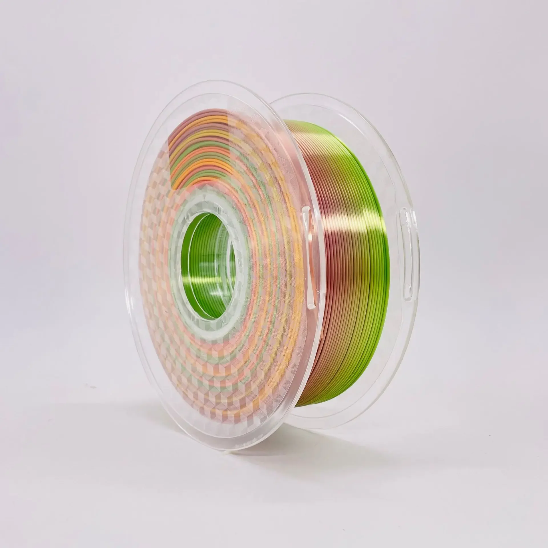 

Rainbow PLA Gradient Multi-color High Gloss Smooth Each Volume Has Up To 35 Color Variations Each Color Lasts for 8-15 Meters