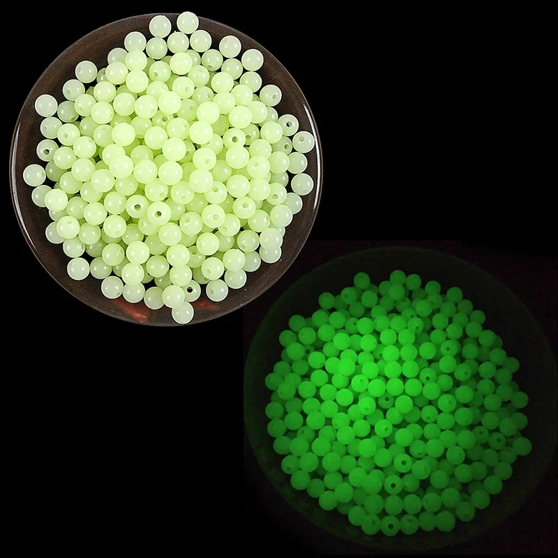 Luminous Glow Fishing Beads - 100pcs Pack | Stopper & Sinking Tool