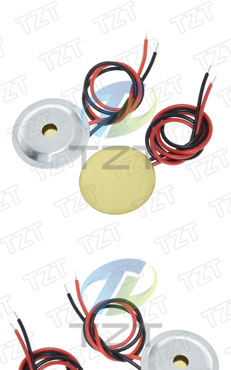 10/30 Stück TZT 15 mm Summer-Sounder-Sensoren Trigger-Trommelscheibe mit Kupferdraht + Aluminiumgehäuse für elektronische Komponenten – Detail 2