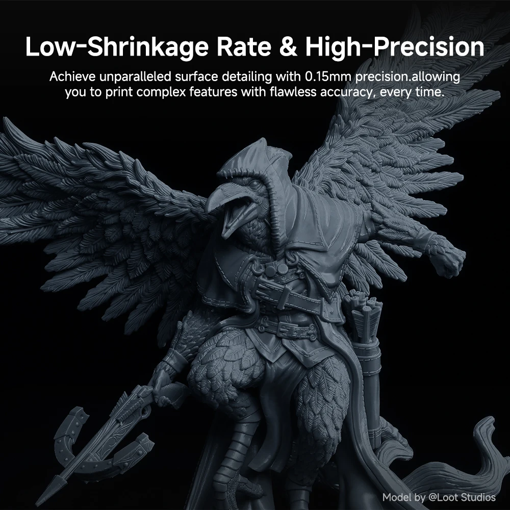 ANYCUBIC High-Precision Low-Odor 3D Printing Resin with Easy Clean-Up