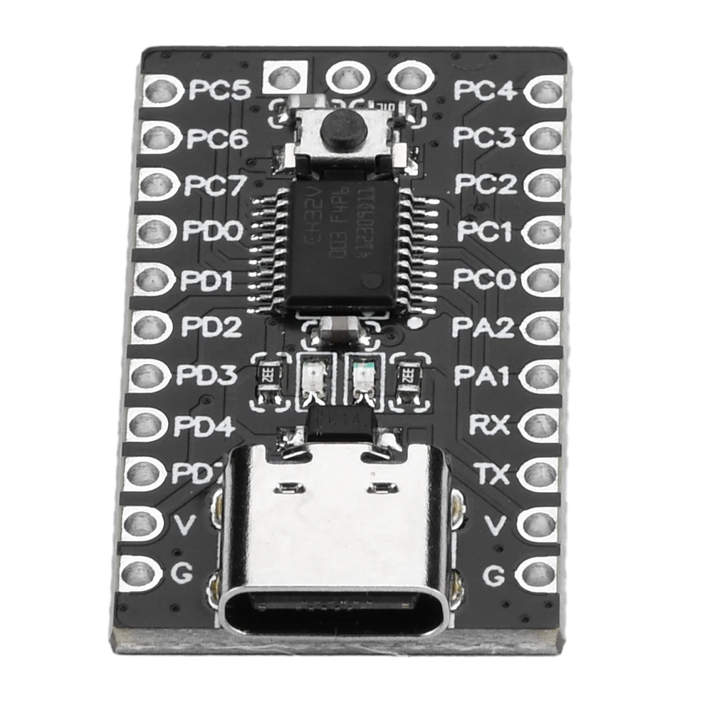 Printed Circuit Board Pixel Style Switch Board CH32V003F4P6 Core Board Development Board CH32V003 Microcontroller Module RISC-V Processor TYPE-C Interface
