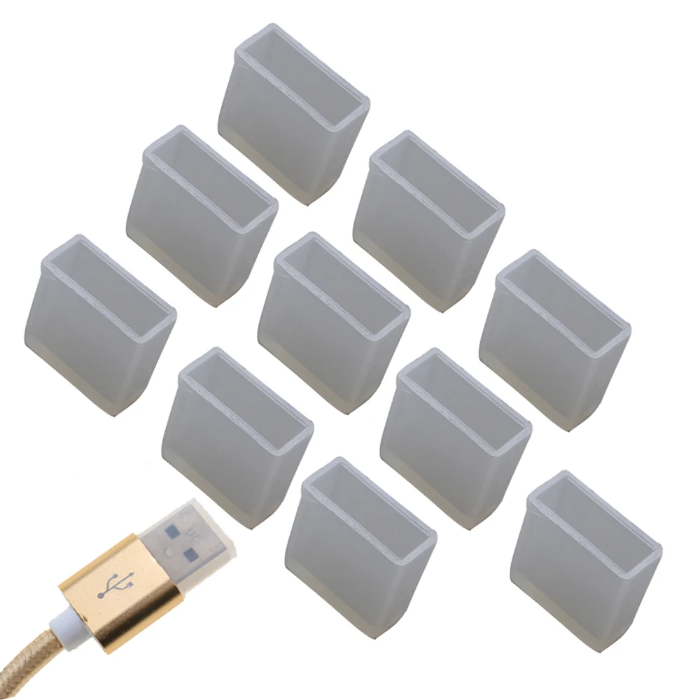 10 teile/satz usb männliche silikons chutz kappe staubs topfen lade verlängerung daten kabel leitung stopper schutz abdeckung – Detail 16