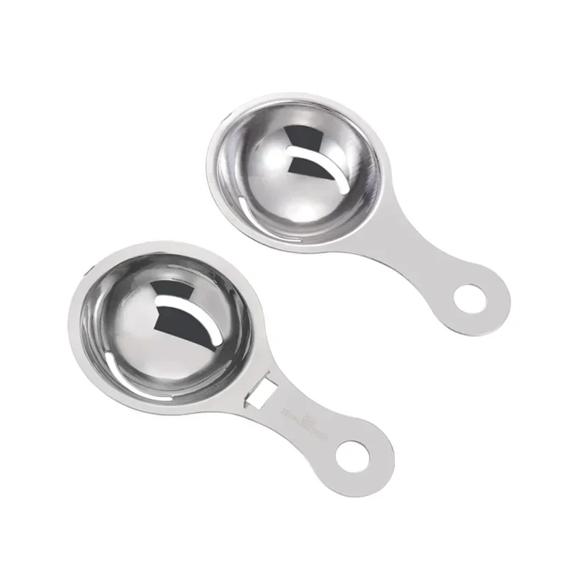 1Pc Egg Separator Stainless Steel Egg Divider Gold Kitchenware White Yolk Sifting Separation Kit Tools for Home Family
