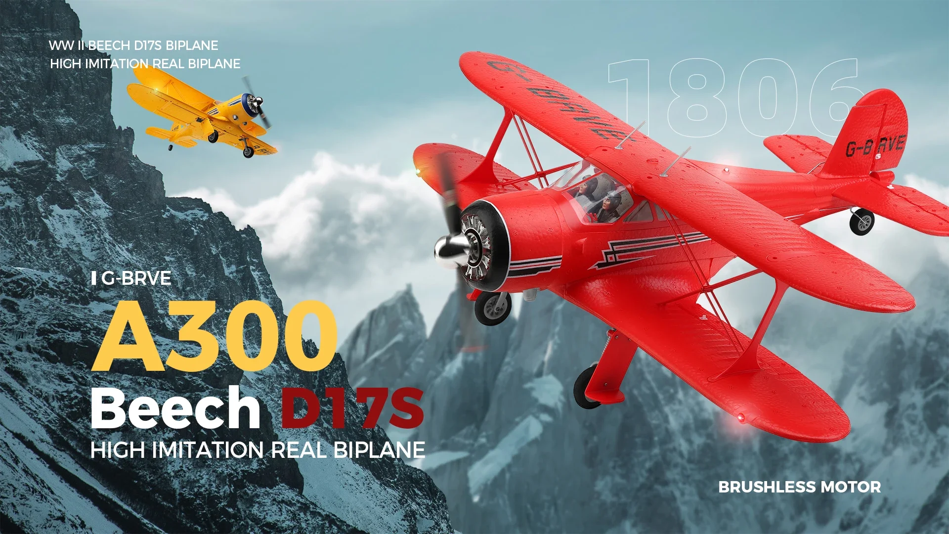 

Weili Xk A300 Four Way Two Winged Aircraft Remote Control Glider Brushless Remote Control Unmanned Aircraft Model