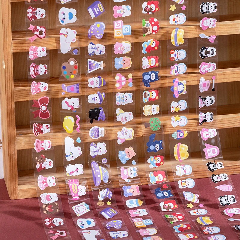 Kawaii Cartoon Animals Cat Rabbit Washi Tape Masking Tape Cute Decorative Adhesive Tape Sticker Scrapbooking Diary Stationery