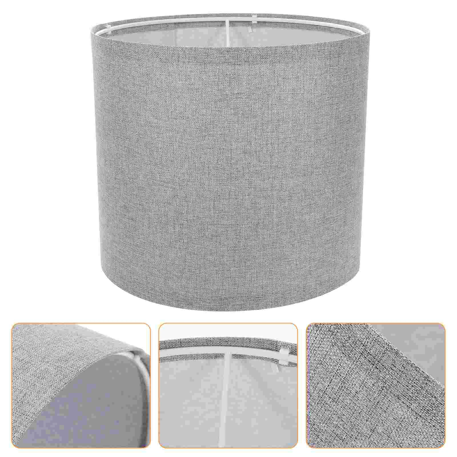 

2pcs Lamp Shades Linen Lamp Cover Detachable Light Cover Table Lamp Shade for Home Hotel