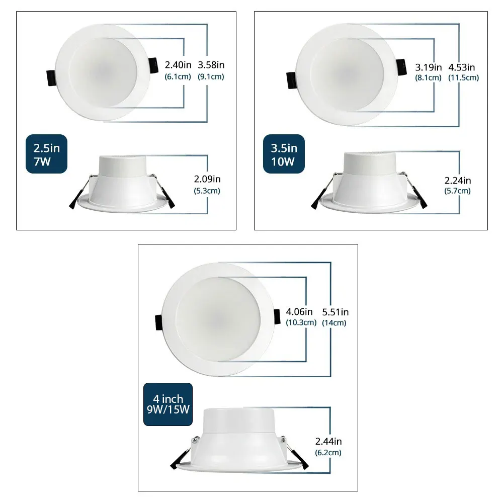 Zemismart Homekit WiFi Smart LED Downlight 4 Inch 9W 15W Round Ceiling Lamp RGBC