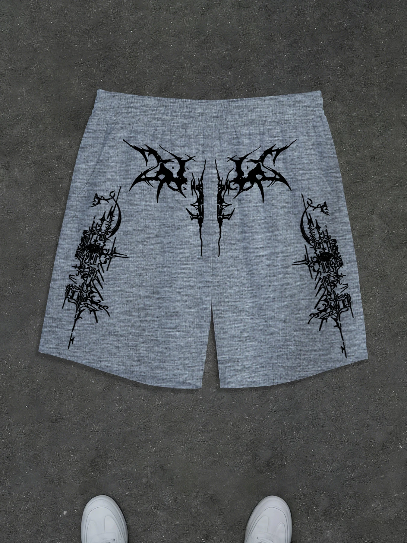 Men's Summer High-Street Style Printed Knit Shorts: Casual, Sporty, and Streetwear Shorts
