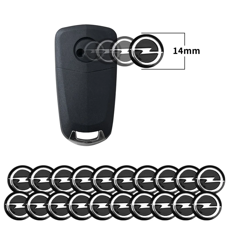 Remote Car Key Emblem Logo Sticker, Decalques de Decoração para Opel