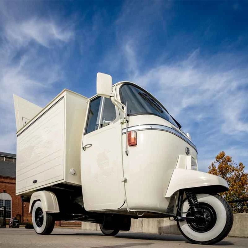 Vintage Piaggio Ape Bar Drink Food Truck Mobile Batch Craft Cocktail Snack All'Aperto Cold Brew Coffee E Carrello Analcolico