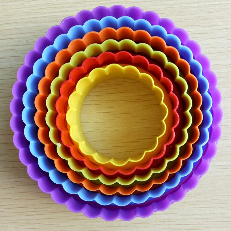 Cup Cake Cookie Cutter Baking Round Shape Cookie Cutter 6pcs/set 6