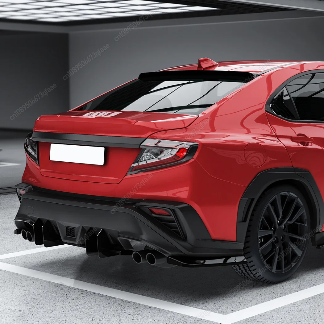 リアスプリッターディフューザー スバル WRX STI 2015-2021 G4 スタイルカーアクセサリースポイラーボディキットバン リアスプリッターディフューザー スバル WRX STI G4スタイル 2015-2021 カーアクセサリー スポイラー ボディキット G4スタイル リア バンパーディフューザー エプロン サイドウィングレット スプリッター スポイラー シャークフィン リップ スパッツ 車のリアバンパー ...