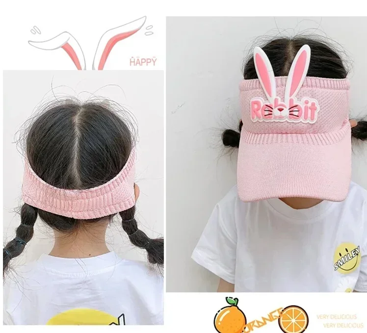 Kids Sun Hats Children Summer Visors Cute Rabbit Wings Bunny Hat Summer Hat for Kids Boys Girls Hats 3-12years Old sun hat sun protection hat