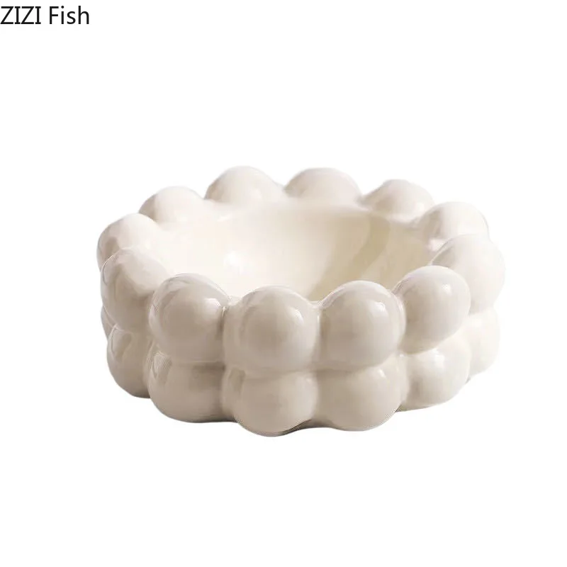 Creative Bubble Ball Circle Ashtray Ceramic Ash Tray Office Table Smoking Accessories for Weed Ashtrays Gift for Boyfriend