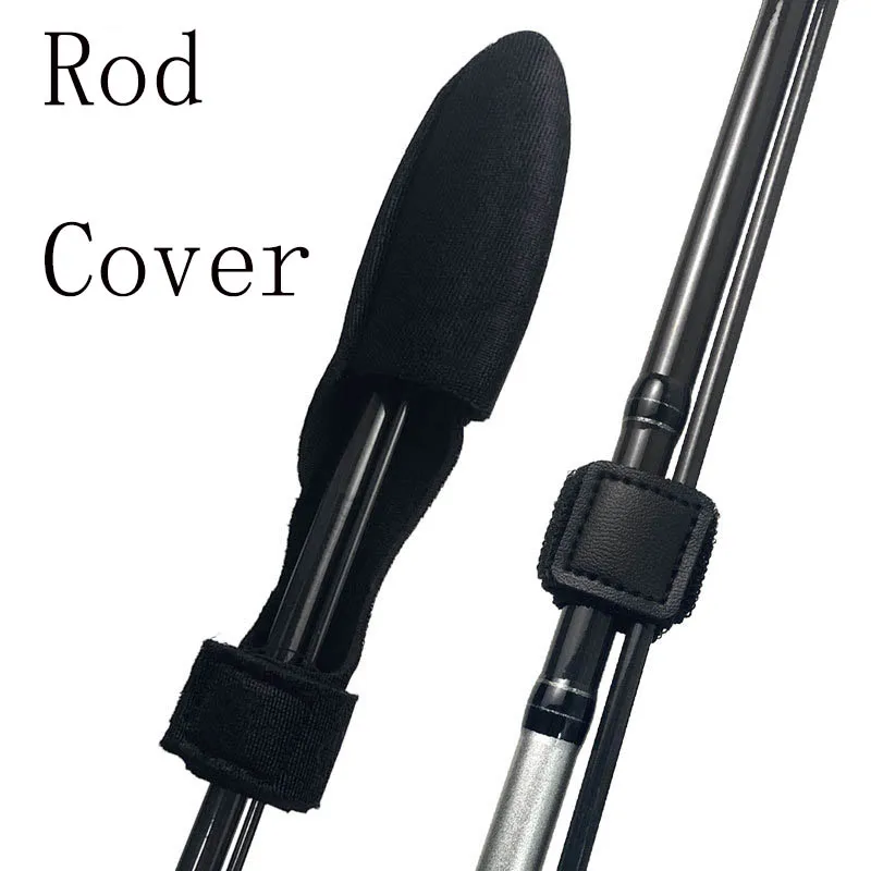 2pcs Fishing Rod Tip Top Protective Cover Guard Tip Sleeve Fishing Rod Holders Carry Strap