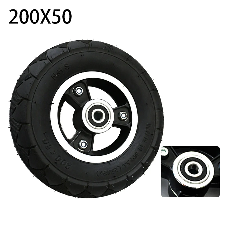 High Quality 200x50 Explosion-proof Electric Bike Scooter Tubeless Tyres 8 Inch Motorcycle Solid Wheel Tires Bee Hive Holes